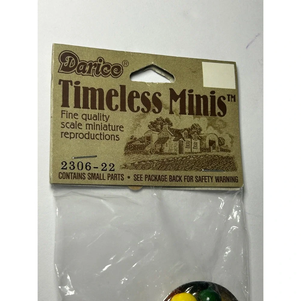 Darice Timeless Minis Fruit Plate Scale Miniature Dollhouse 2306-22 New